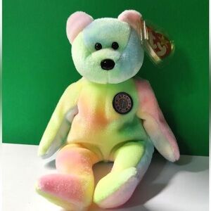 Ty BIRTHDAY B.B. Bear The Beanie Babies Buddy Collection Plush Doll Toy